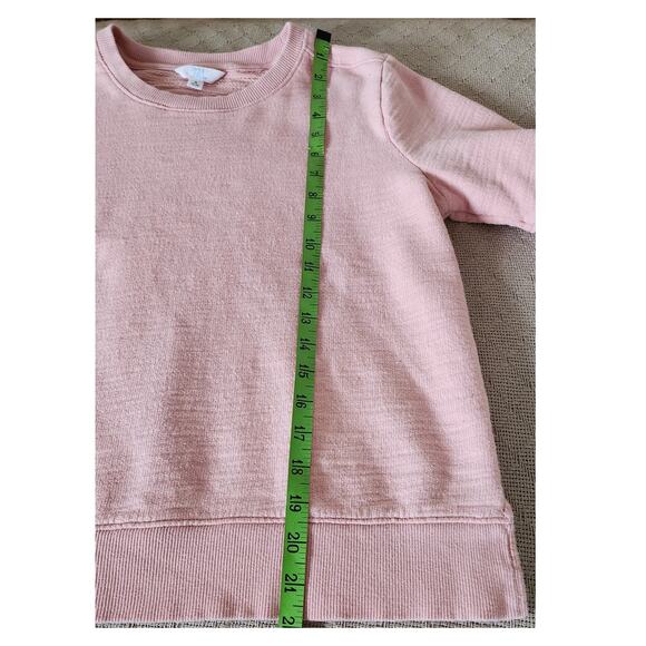 Time and Tru Pink Crew Neck Long Sleeve Sweatshirt Women's Size Small - Picture 10 of 10